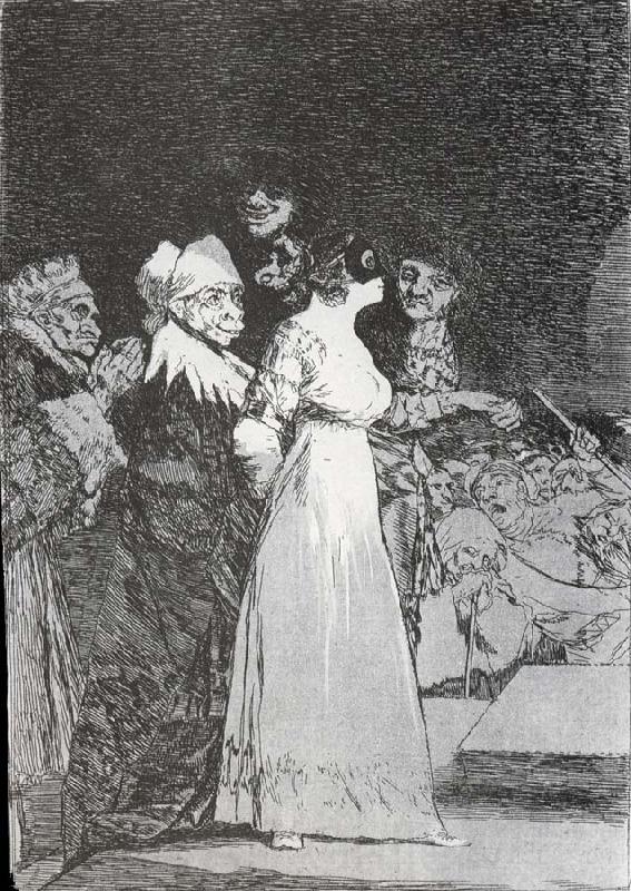 Francisco Goya El si pronuncian y la mano Alargan al primero que llega Spain oil painting art